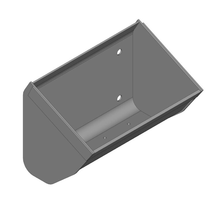 Kubełek elewatorowy typu AUMUND – model 3D