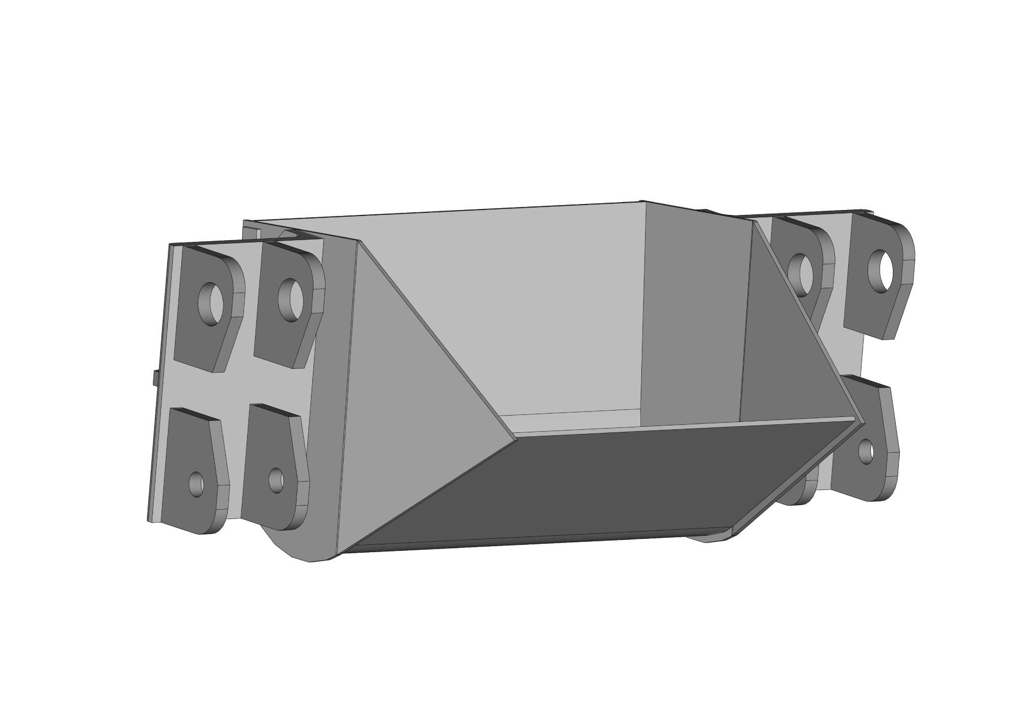 Buckets elevator special design for chain elevators bucket with HARDOX ears. Producer MEXGOS