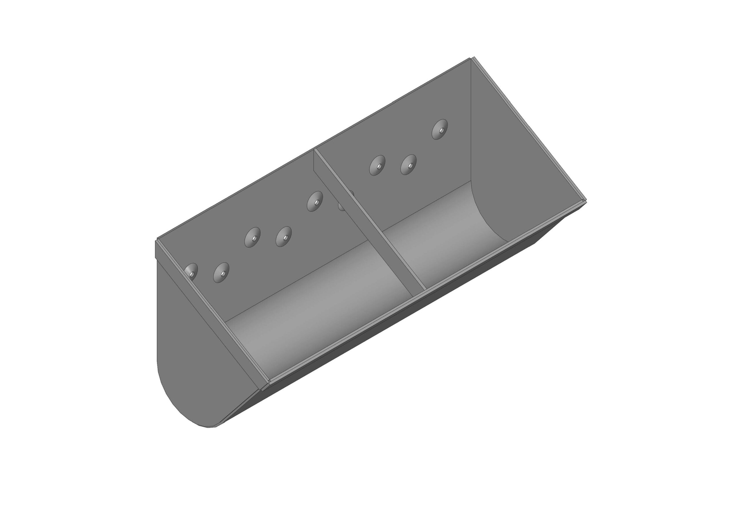 Elevator Bucket DIN 15234 for belt conveyors - Manufacturer MEXGOS