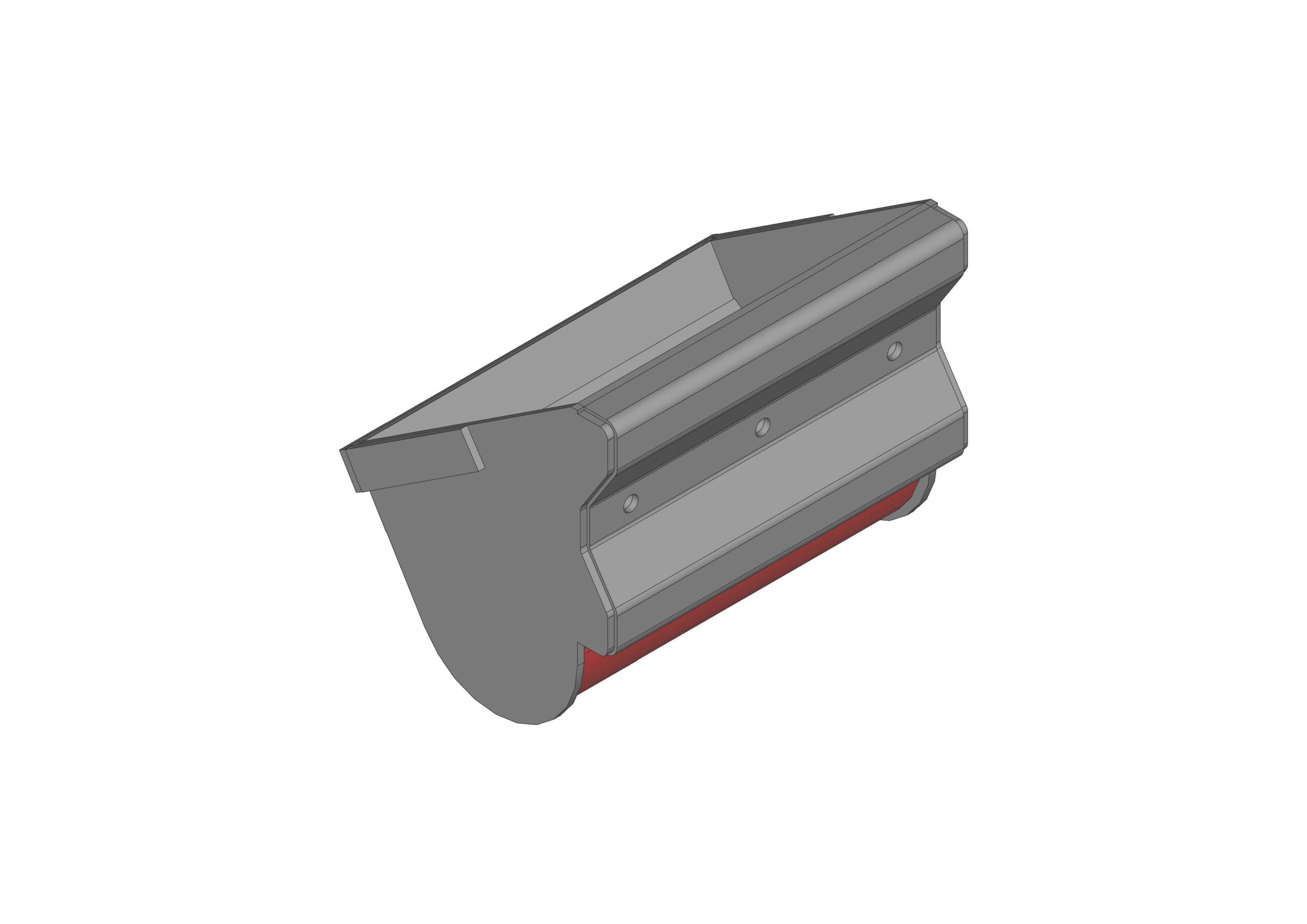 Elevator Buckets with special back bended M-form for mouting elevator belt - Manufacturer MEXGOS